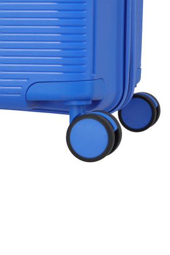 Travelite Pacific M 4w kék közepes bőrönd