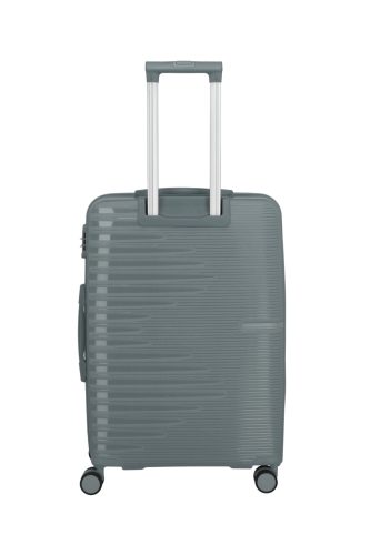 Travelite Pacific M 4w antracit közepes bőrönd