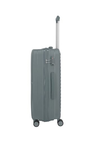 Travelite Pacific M 4w antracit közepes bőrönd