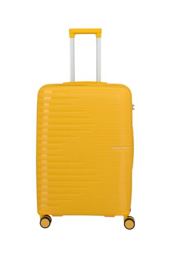 Travelite Pacific M 4w Yellow közepes bőrönd