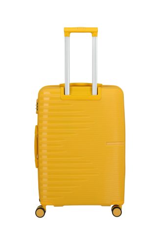 Travelite Pacific M 4w Yellow közepes bőrönd