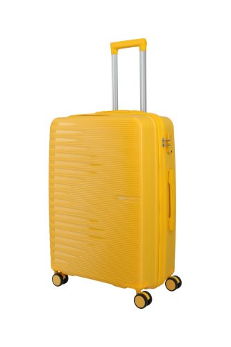 Travelite Pacific M 4w Yellow közepes bőrönd