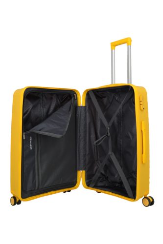 Travelite Pacific M 4w Yellow közepes bőrönd
