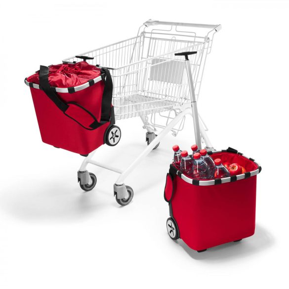 REISENTHEL Carrycruiser piros gurulós bevásárló kosár