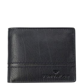 TOM TAILOR 12215-60 Fekete bőr férfi pénztárca