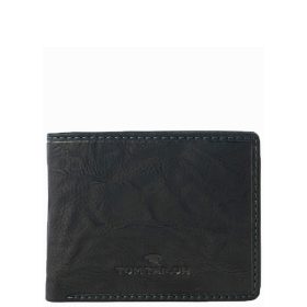 TOM TAILOR 14201-60 Fekete bőr férfi pénztárca