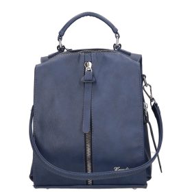 Karen D 408 kék rostbőr női hátizsák