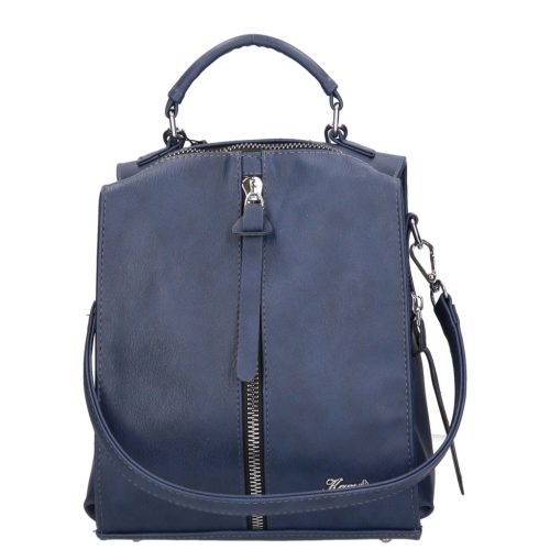 Karen D 408 kék rostbőr női hátizsák