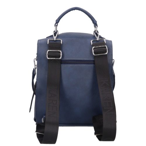 Karen D 408 kék rostbőr női hátizsák