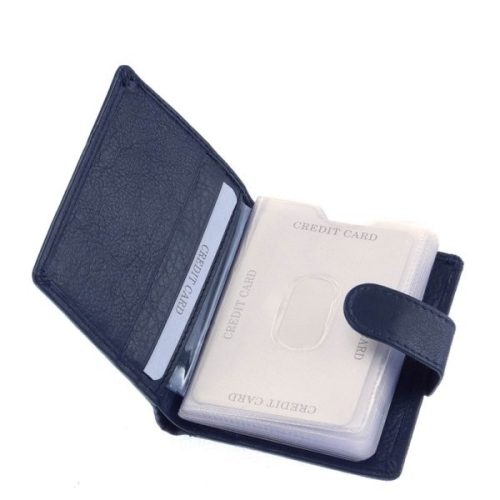 La Scala AD2038/T kék bőr kártyatartó