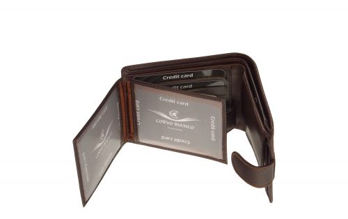 Pénztárca CORVO BIANCO CCS102/T Barna bőr férfi