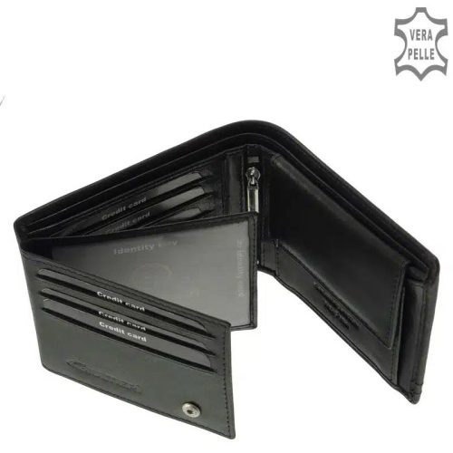 Férfi pénztárca valódi bőrből Giultieri BLC1021 Fekete