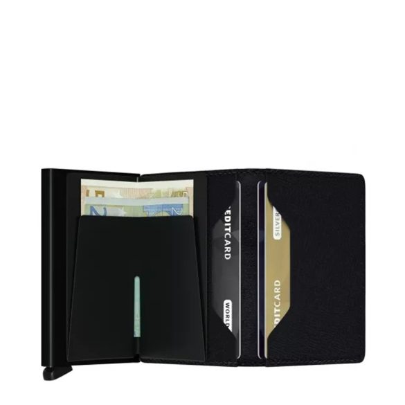 SECRID Slimwallet Crisple Fekete mini pénztárca