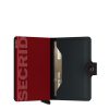 SECRID Miniwallet Matt Fekete-Piros mini pénztárca