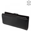 La Scala DCO452 fekete hátul kártyatartós bőr női pénztárca