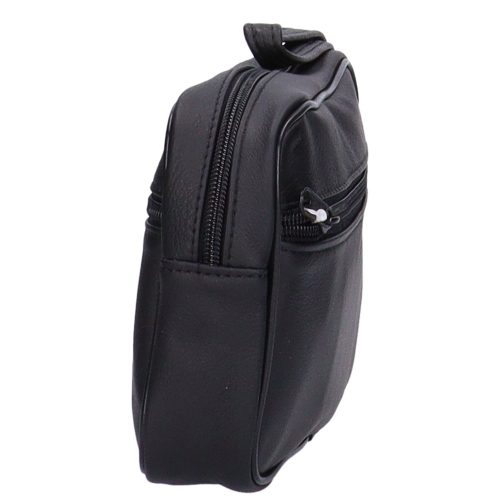 Autóstáska férfi 89-0006 Fekete bőr szimpla nagy