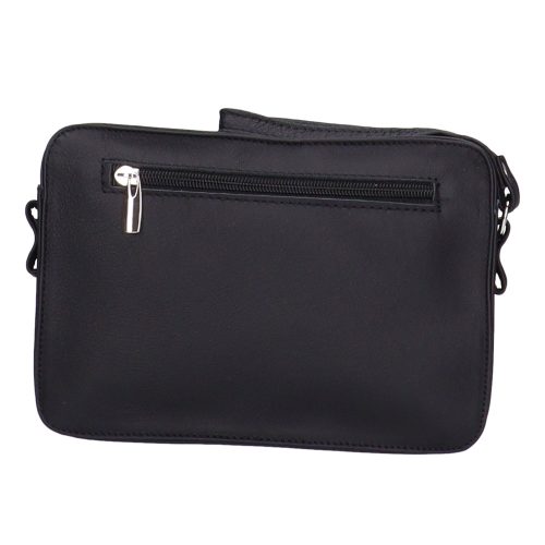 Autóstáska férfi 118-0029 Fekete bőr fedeles 