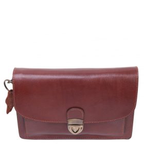 Autóstáska férfi 69-0001 Áthajtós Barna bőr 