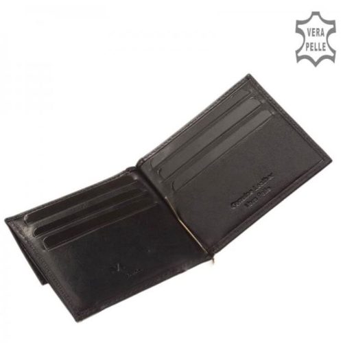 Pénztárca Vester VCS-D Fekete bőr 