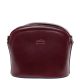 OLASZ BŐR íves kicsi Bordó női elegáns oldaltáska