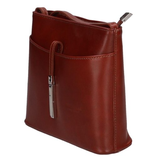 Táska Olasz bőr 5085 Bis Világos Barna kisebb