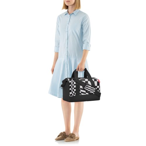 Reisenthel allrounder M fekete-fehér közepes utazótáska