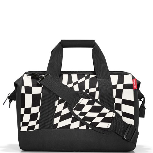 Reisenthel allrounder M fekete-fehér közepes utazótáska